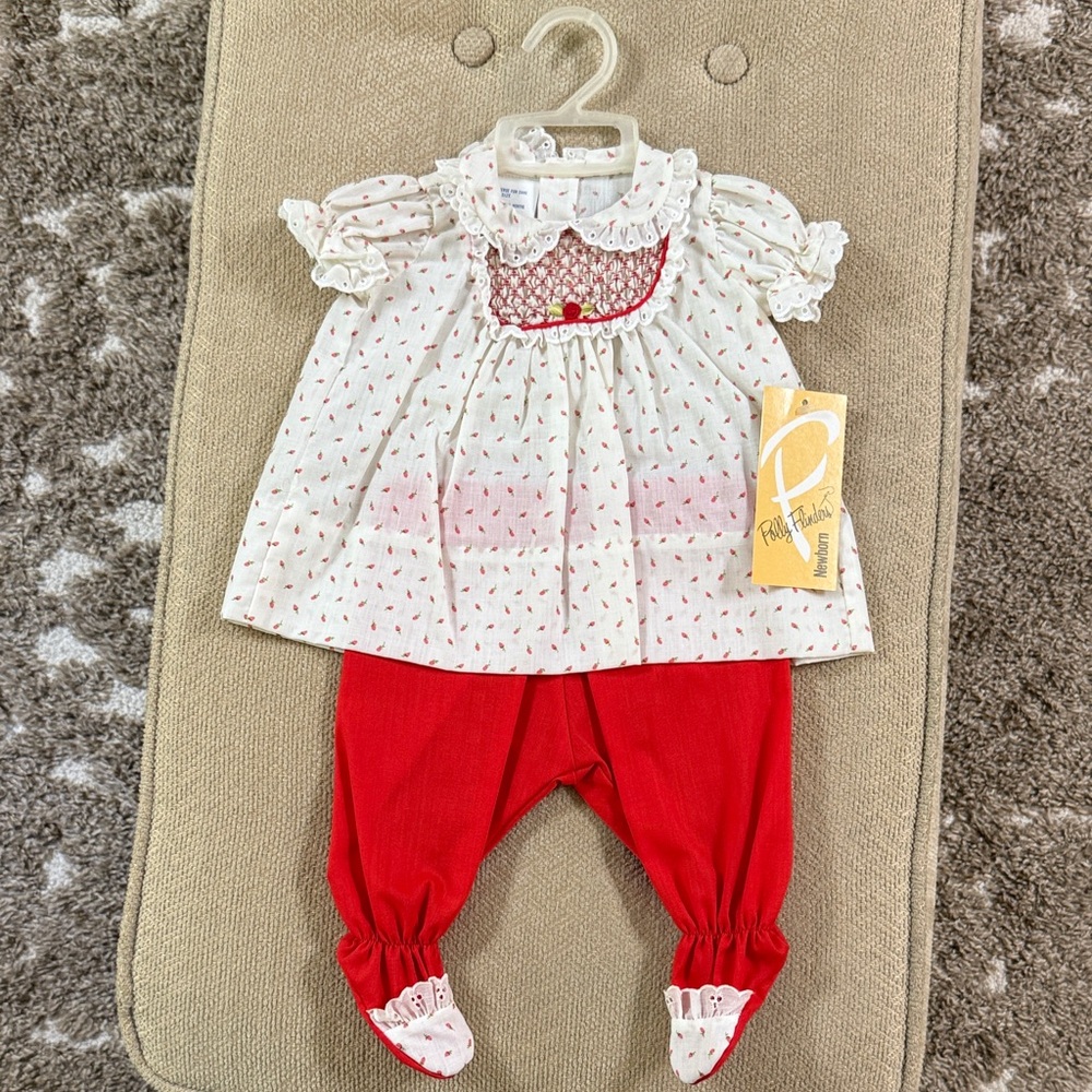 Adorable Baby Dress and Pants Set